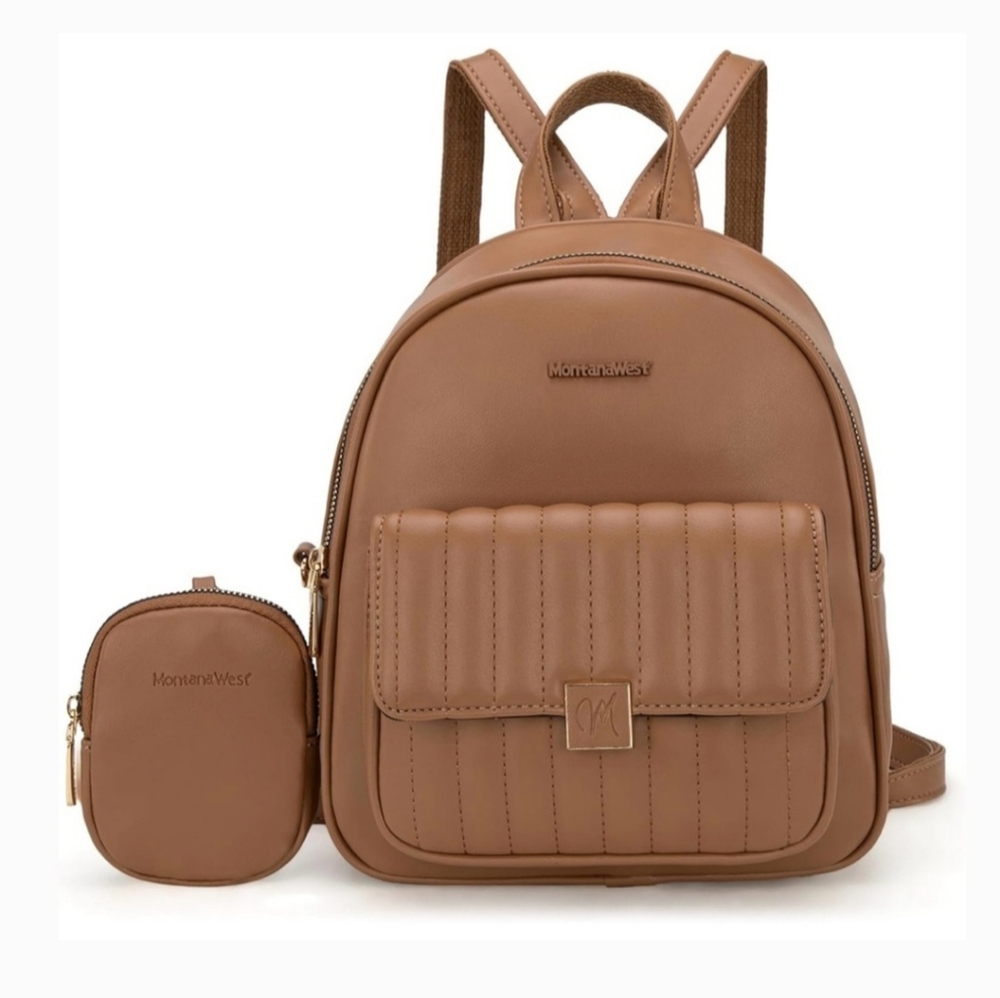 Montana West Mini Casual Backpack With Coin Pouch.